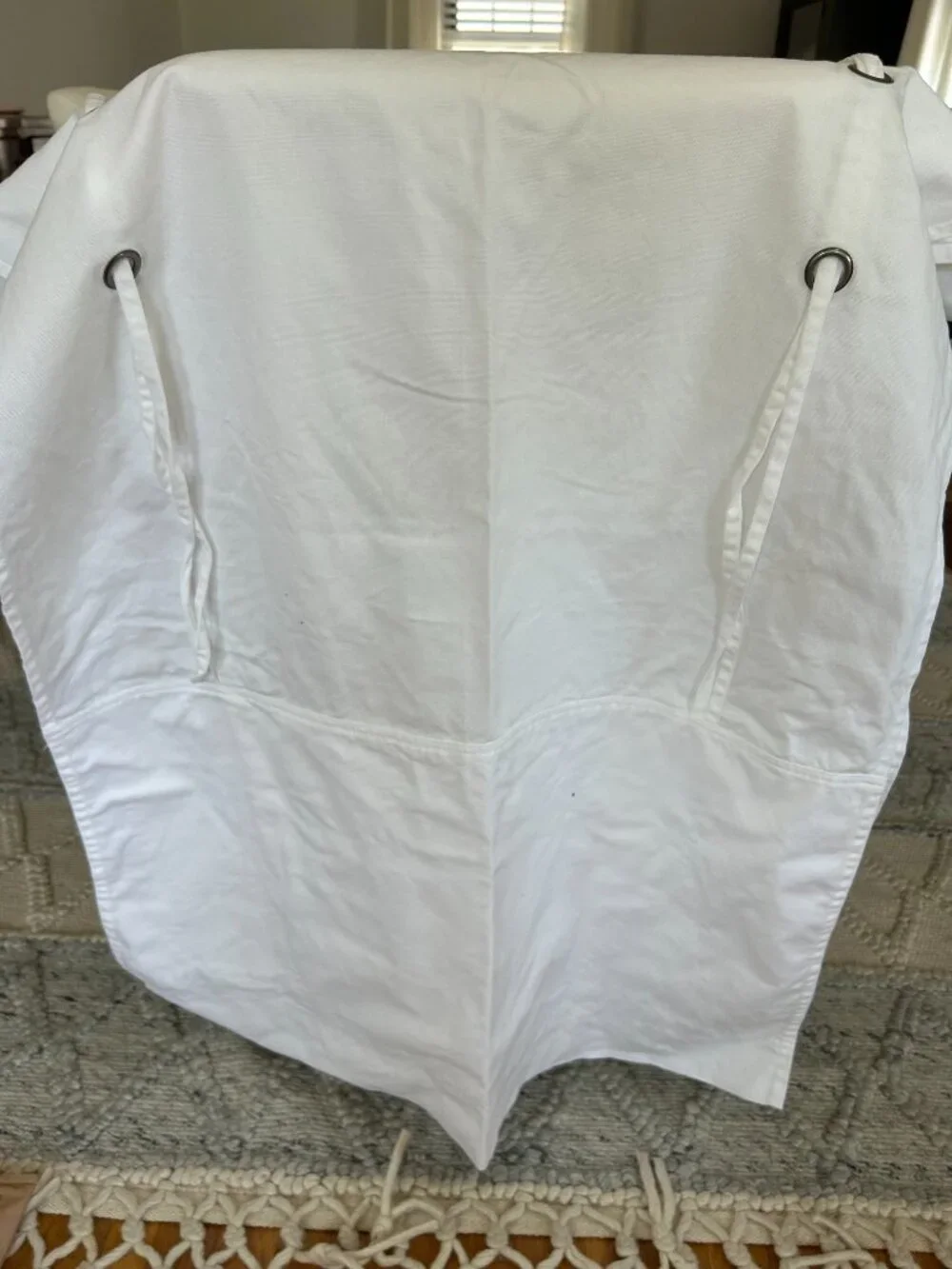 Pottery Barn White Drape Window Shade with Grommets 44 X 84 NWT